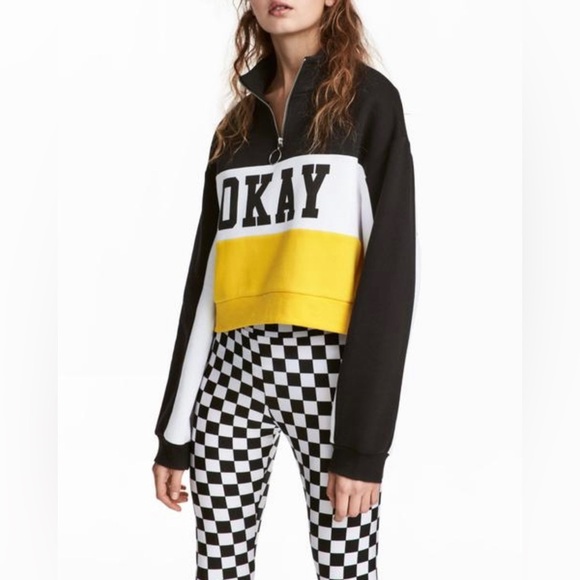 Drop Shoulder Cropped Sweatshirt | H&M‎ DIVIDED - Picture 2 of 2